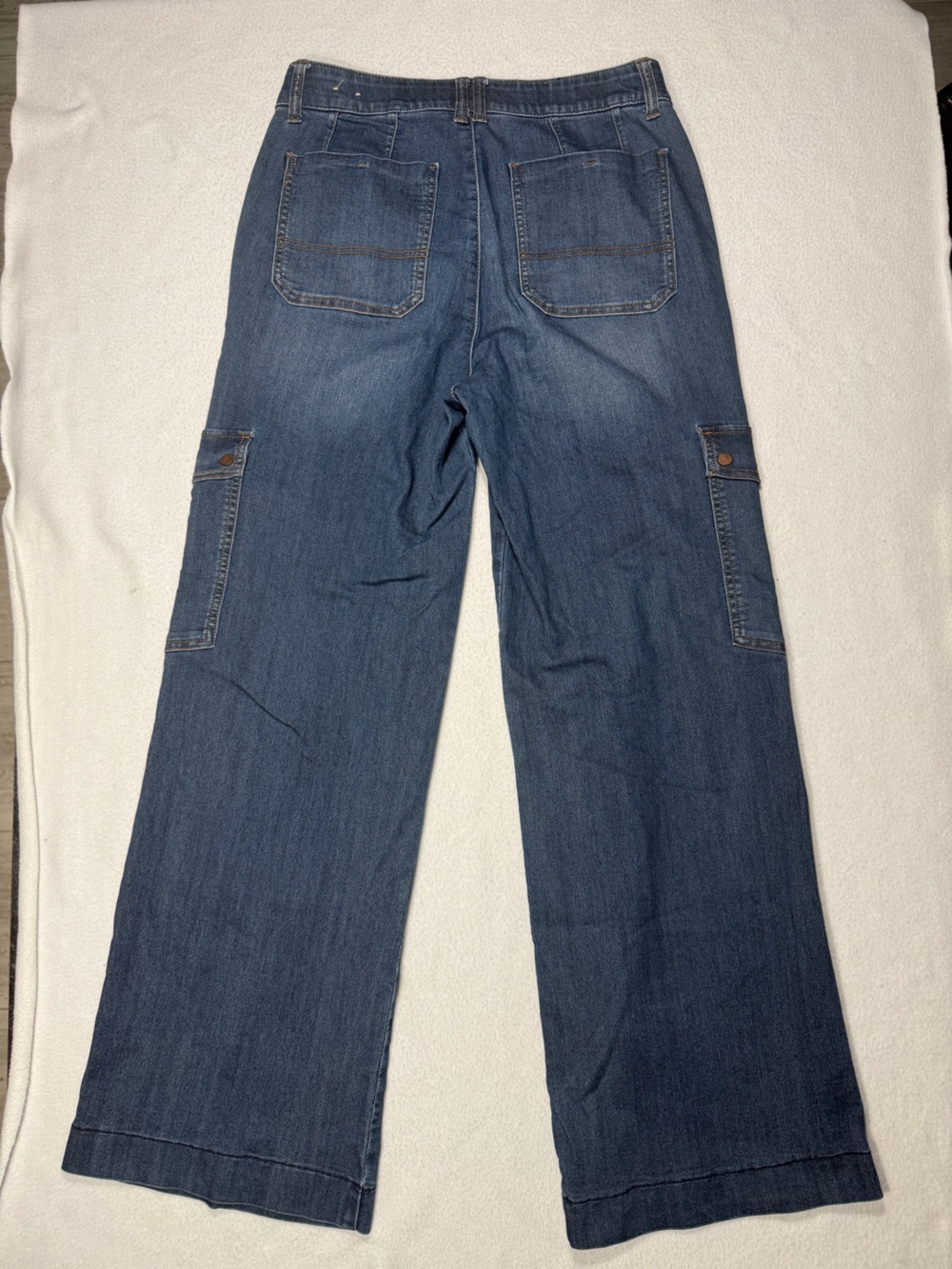 Democracy "Ab Technology" Wide-Leg Cargo Jeans Size 8 #2639 - Picture 5 of 9